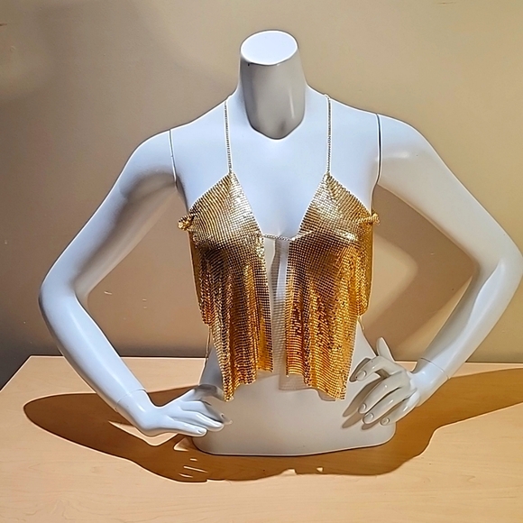 Gold Metallic "shirt" - Picture 1 of 6